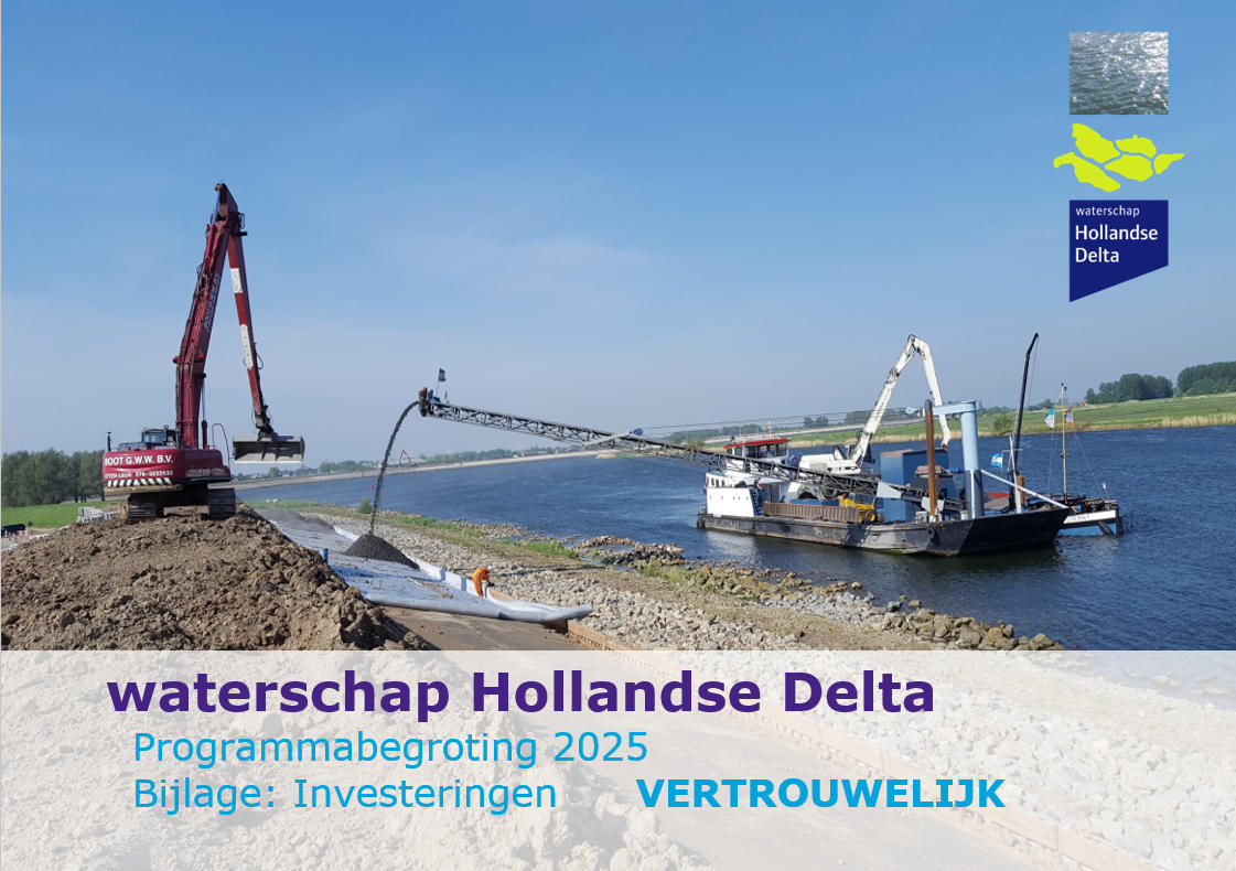 Waterschap Hollandse Delta. Programmabegroting 2025. Bijlage: Investeringen VERTROUWELIJK